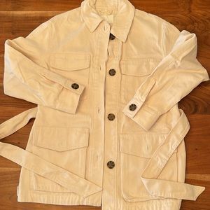 NWOT H&M  Ivory denim jacket.